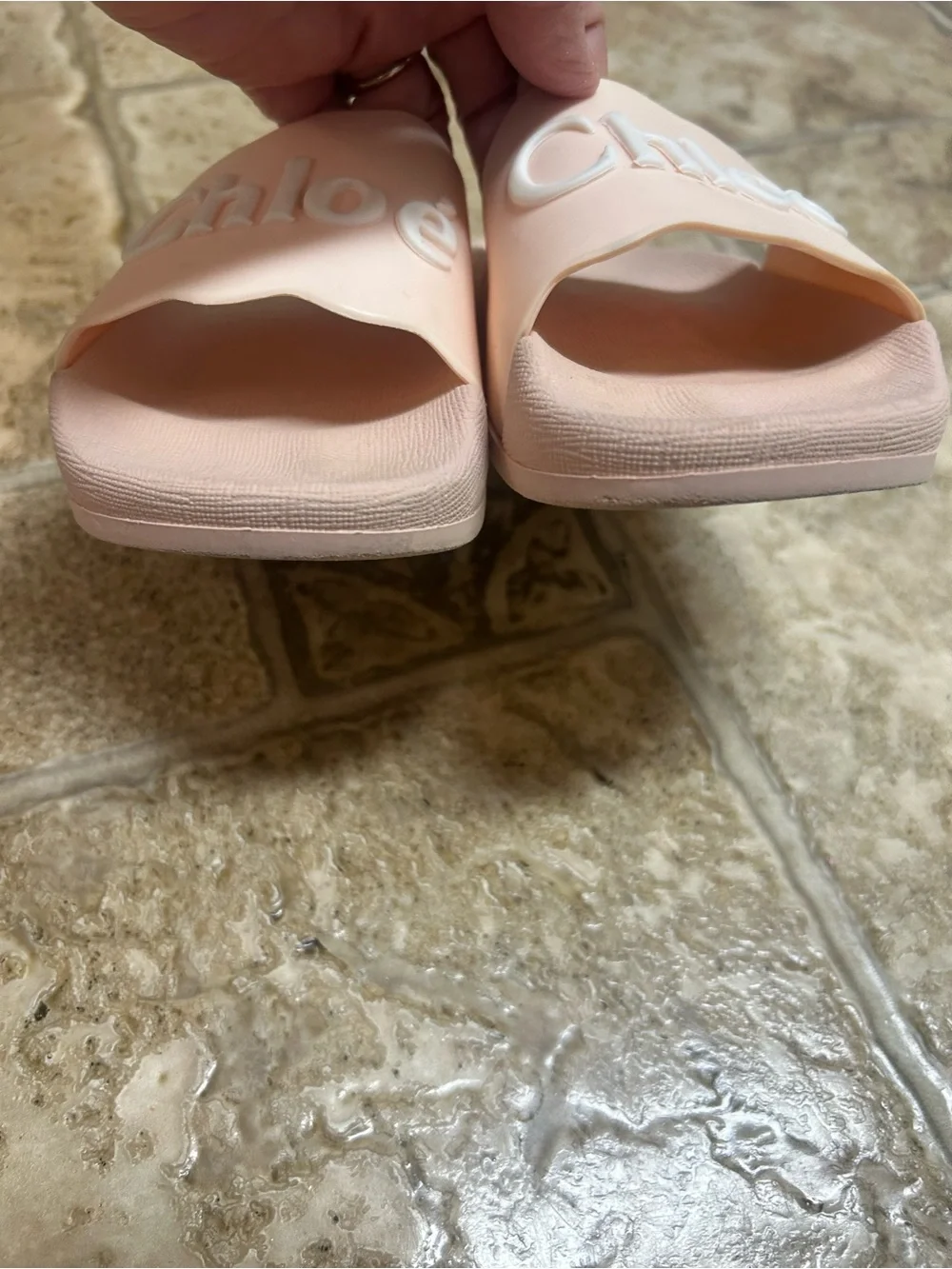 Chloe Scalloped Slides
